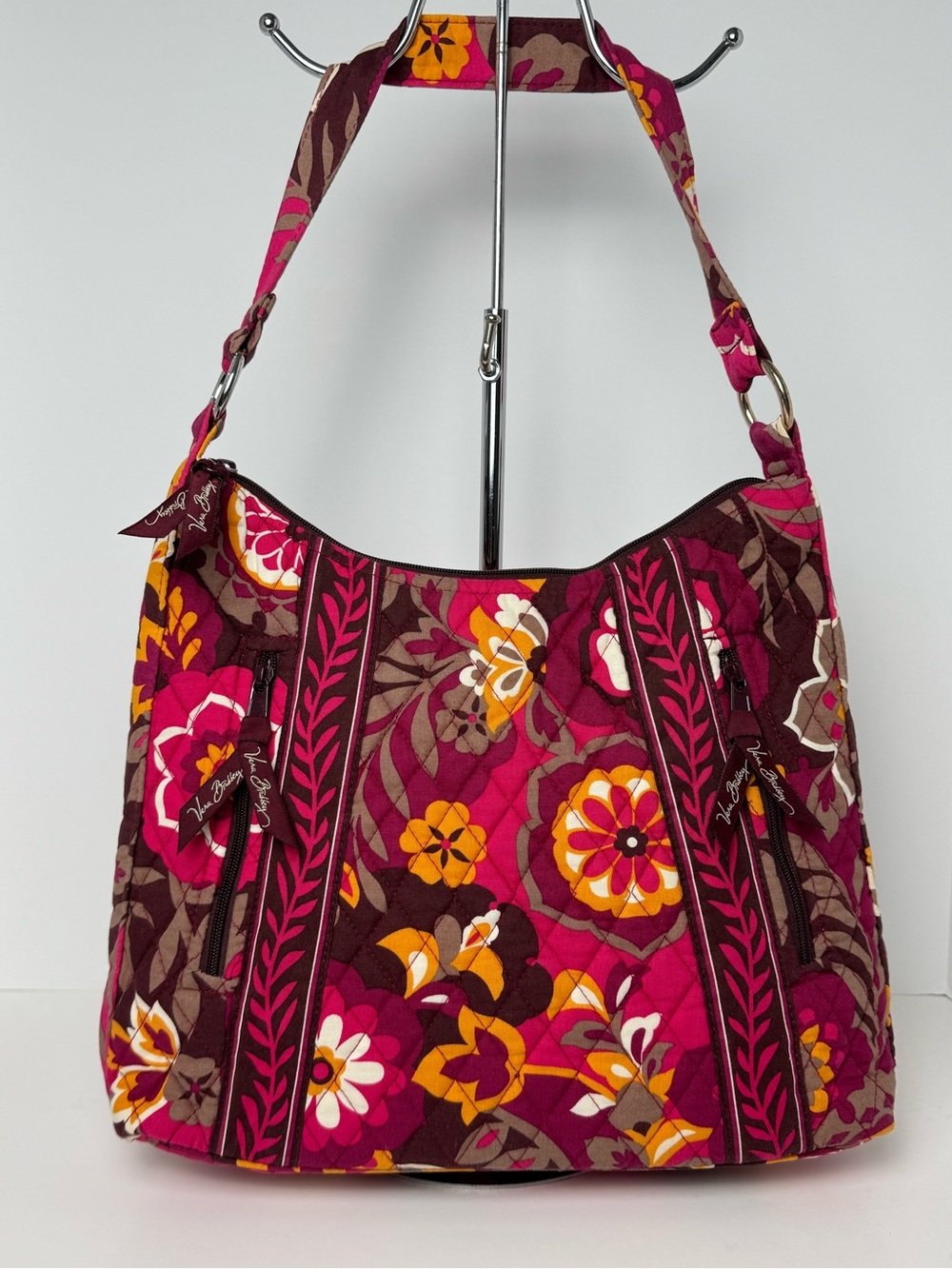 Vera Bradley Lisa B Carnaby Quilted Cotton Hobo Shoulder Bag